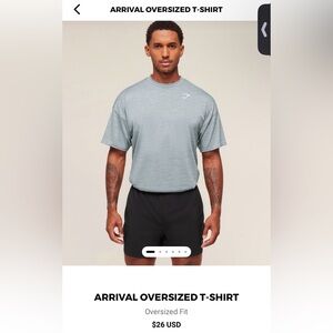 Gymshark Heather grayish blue Tee XXL